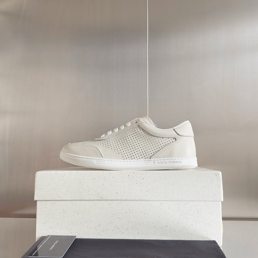 Dolce & Gabbana DG Silk Calfskin & Nubuck Casual Sneakers