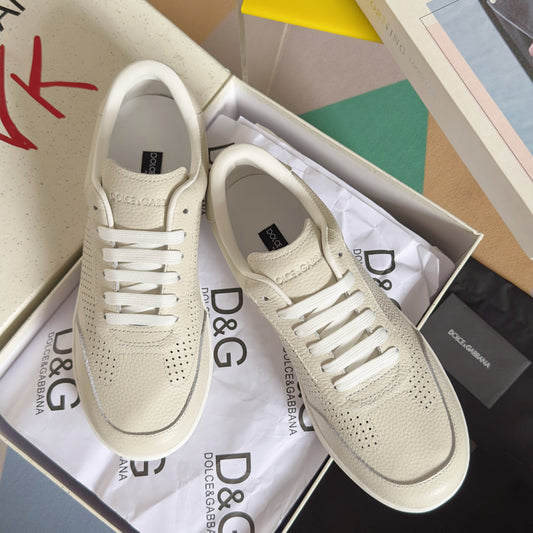 Dolce & Gabbana DG Silk Calfskin & Nubuck Casual Sneakers