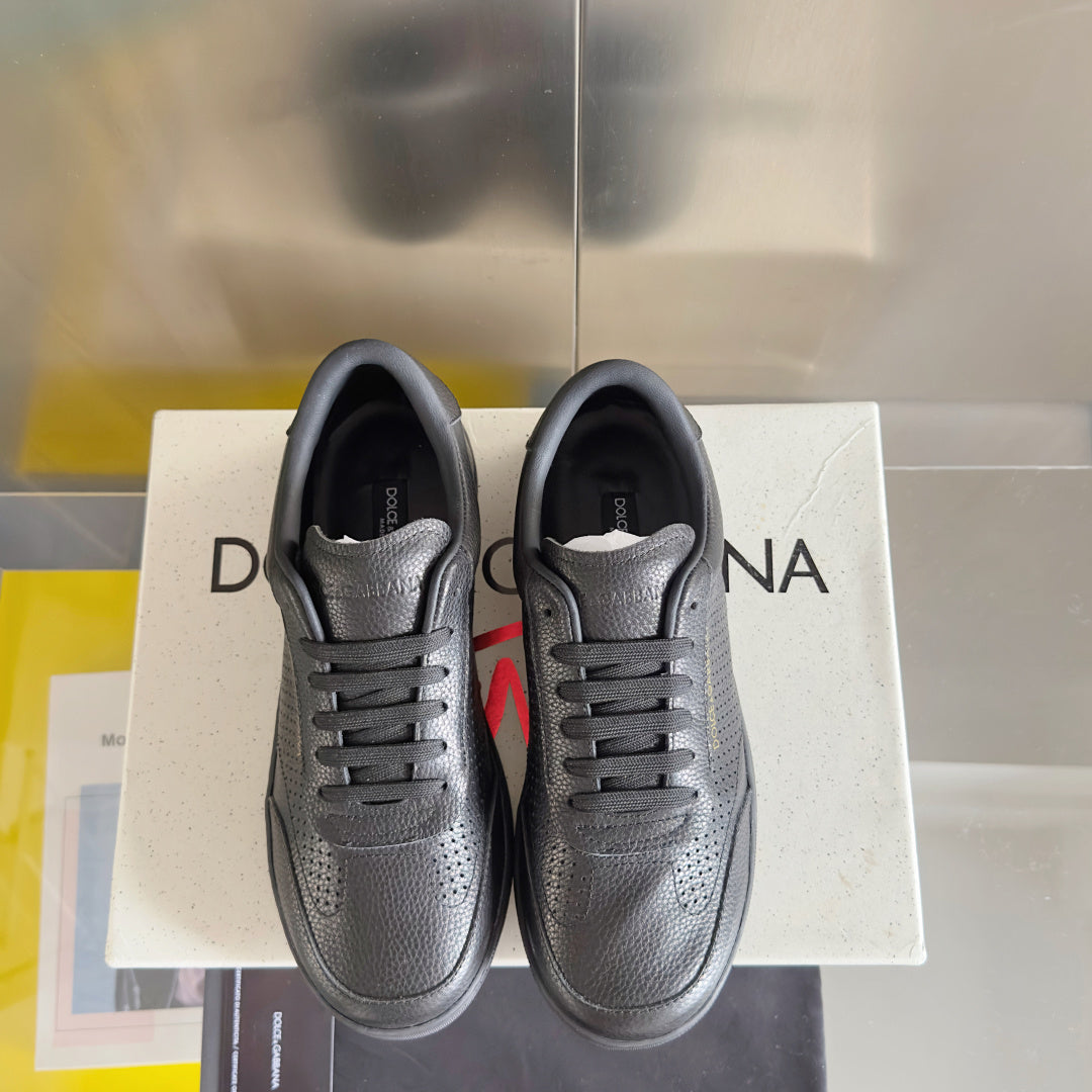 Dolce & Gabbana DG Silk Calfskin & Nubuck Casual Sneakers