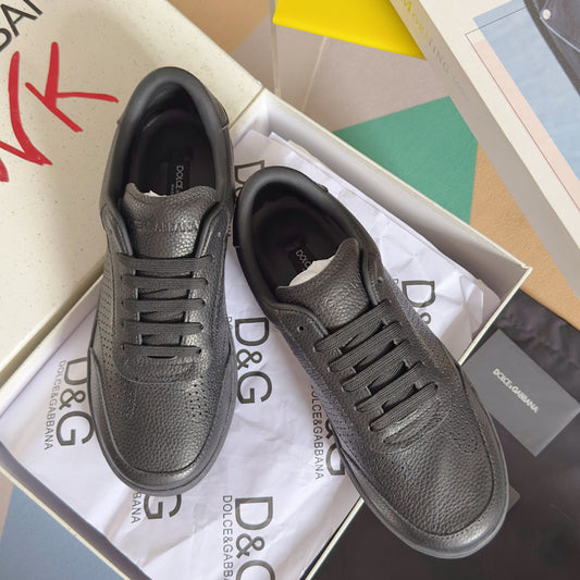 Dolce & Gabbana DG Silk Calfskin & Nubuck Casual Sneakers