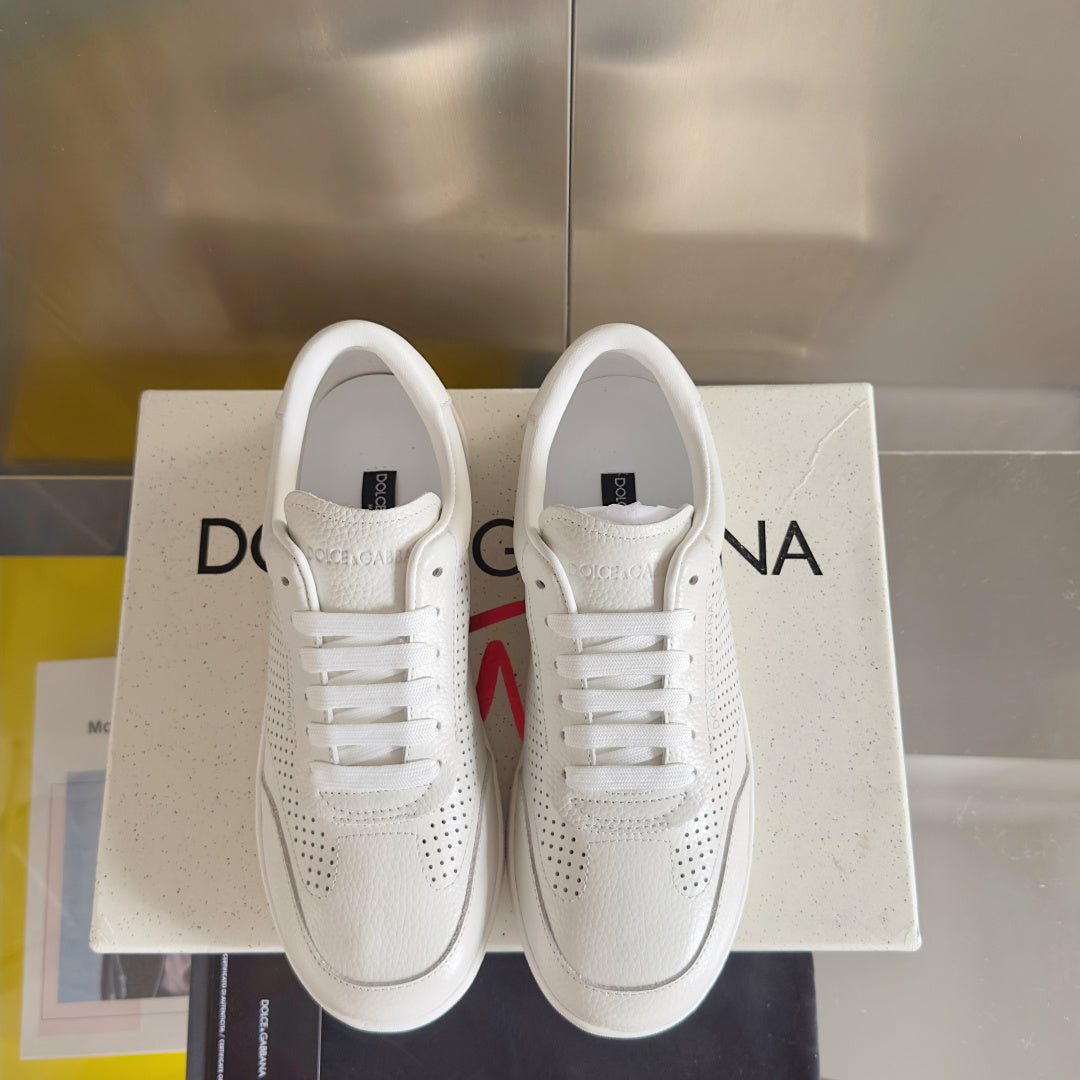 Dolce & Gabbana DG Silk Calfskin & Nubuck Casual Sneakers