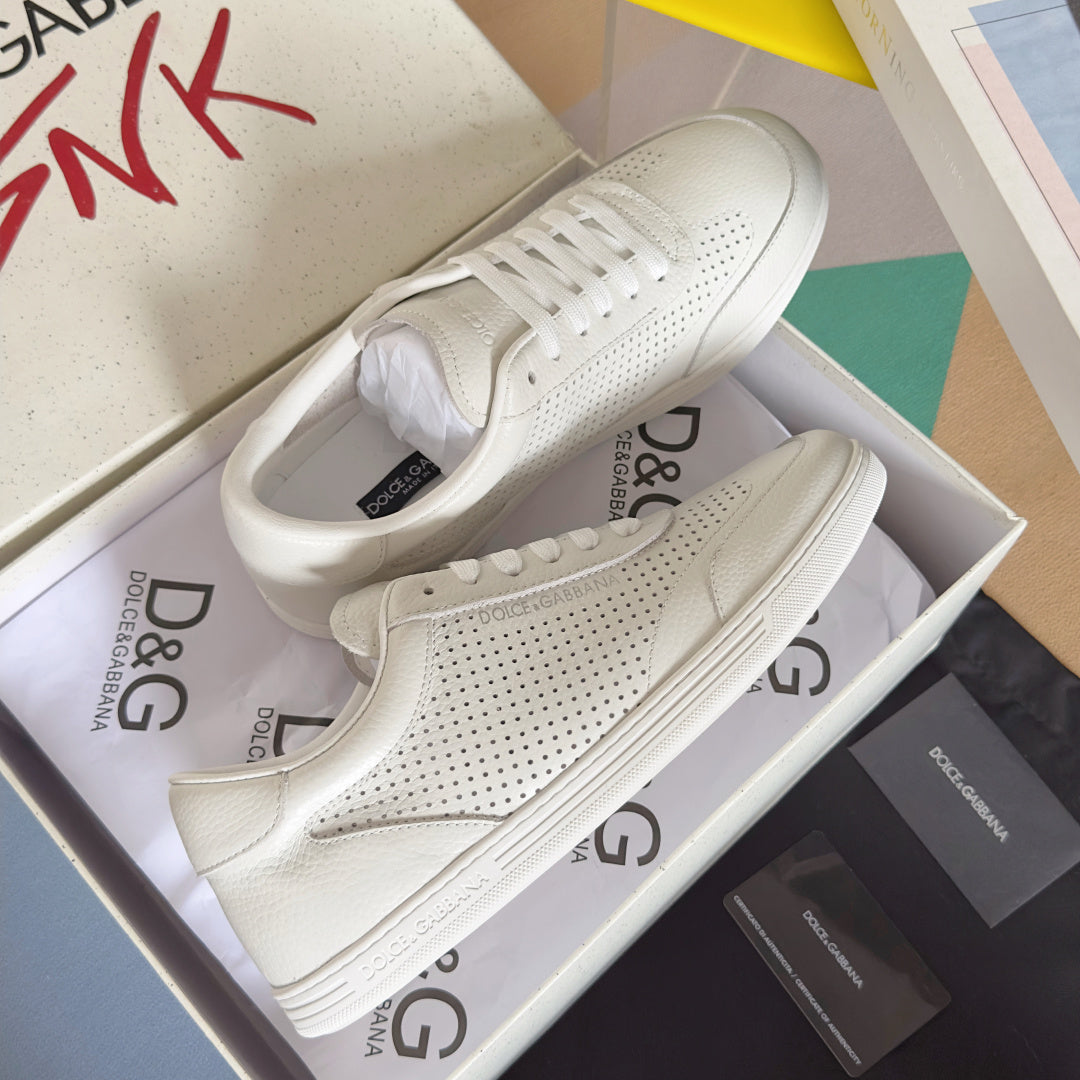 Dolce & Gabbana DG Silk Calfskin & Nubuck Casual Sneakers