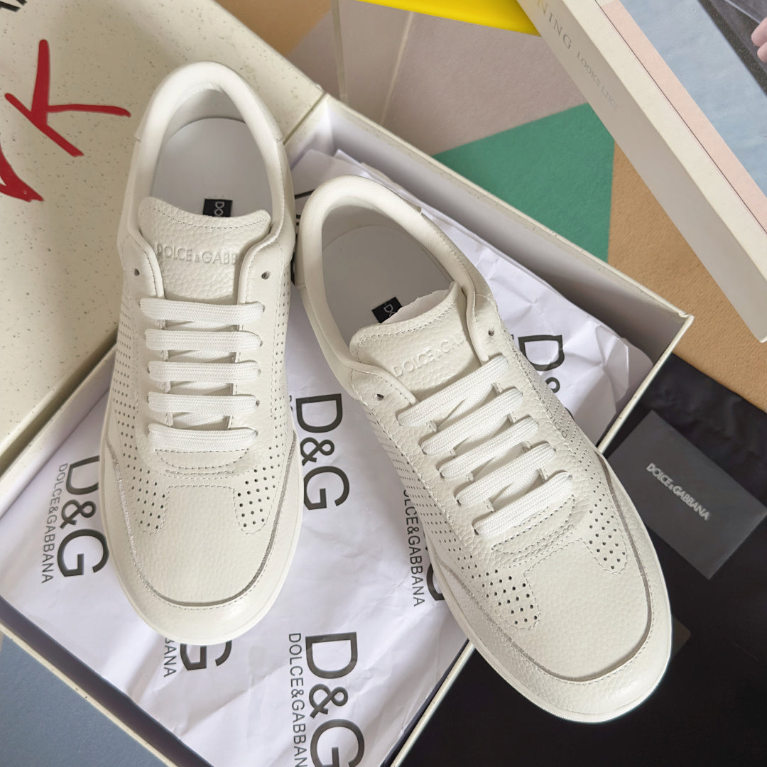 Dolce & Gabbana DG Silk Calfskin & Nubuck Casual Sneakers