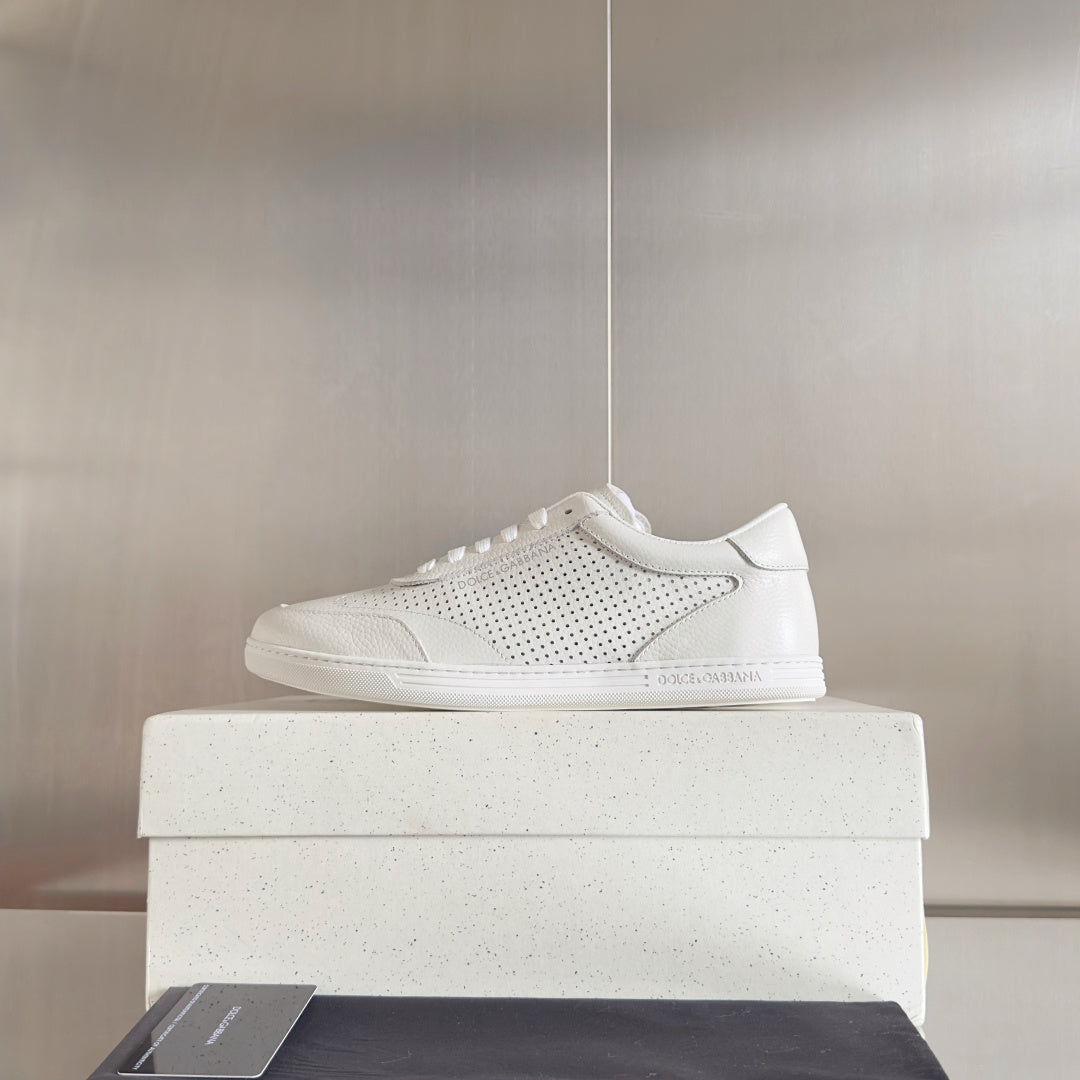Dolce & Gabbana DG Silk Calfskin & Nubuck Casual Sneakers