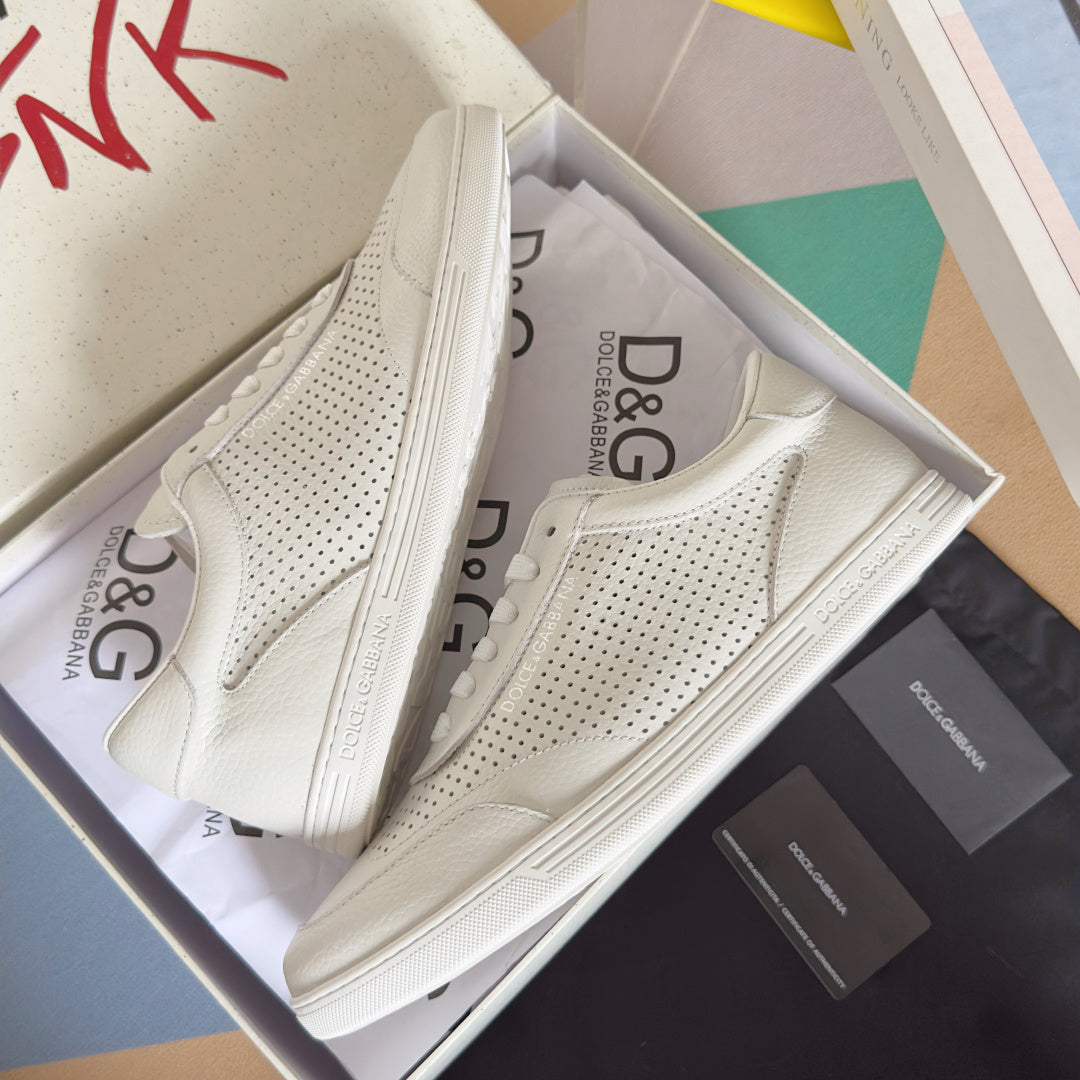 Dolce & Gabbana DG Silk Calfskin & Nubuck Casual Sneakers