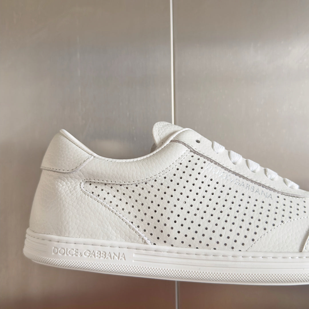 Dolce & Gabbana DG Silk Calfskin & Nubuck Casual Sneakers