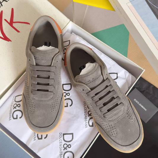 Dolce & Gabbana DG Silk Calfskin & Nubuck Casual Sneakers