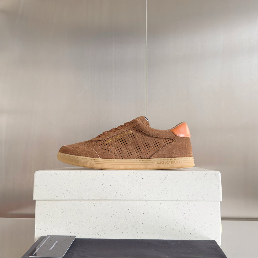 Dolce & Gabbana DG Silk Calfskin & Nubuck Casual Sneakers