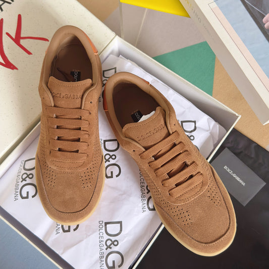 Dolce & Gabbana DG Silk Calfskin & Nubuck Casual Sneakers