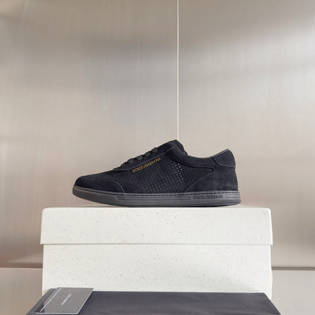 Dolce & Gabbana DG Silk Calfskin & Nubuck Casual Sneakers