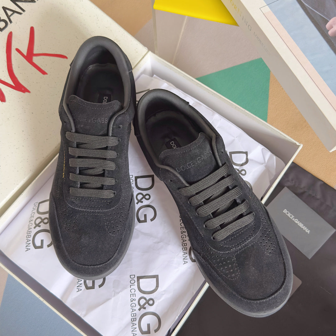 Dolce & Gabbana DG Silk Calfskin & Nubuck Casual Sneakers