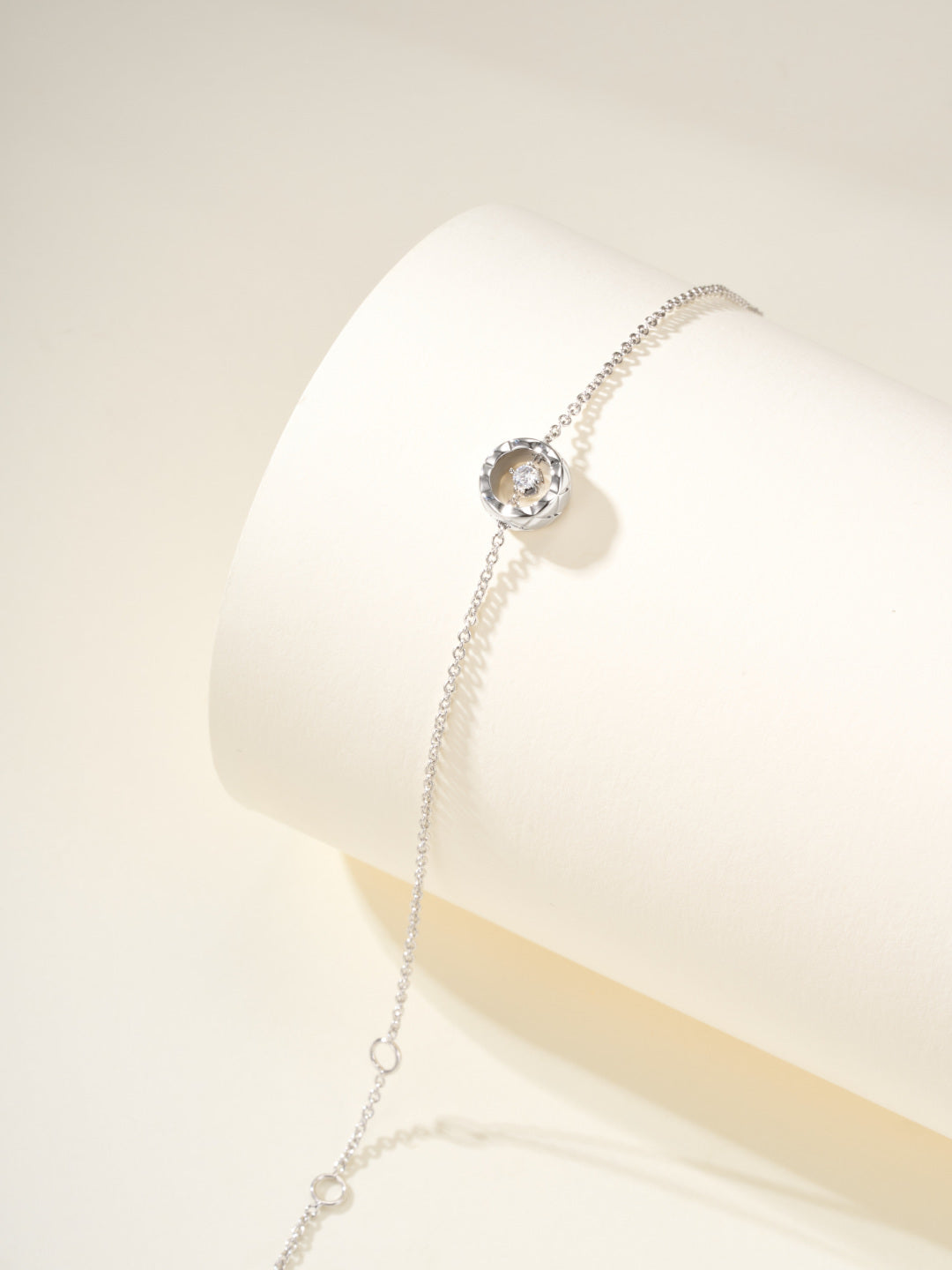 silver chain Ring for women - alternate angle view 2