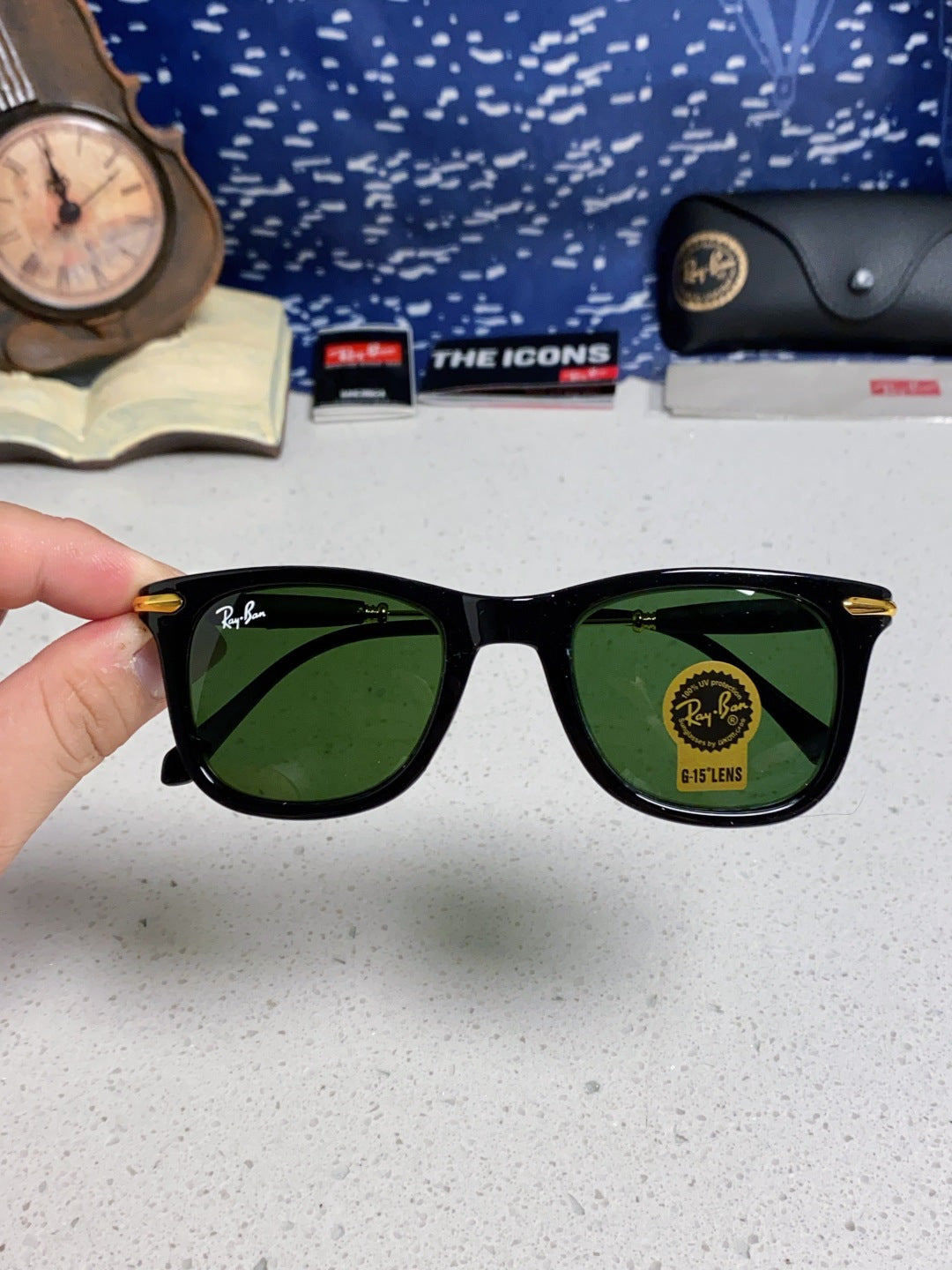 purple glass sun Glasses Frame for men - alternate angle view 4