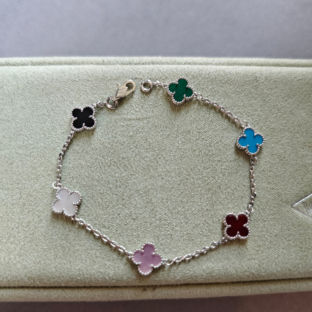 multicolor clover Bracelet for women - alternate angle view 5