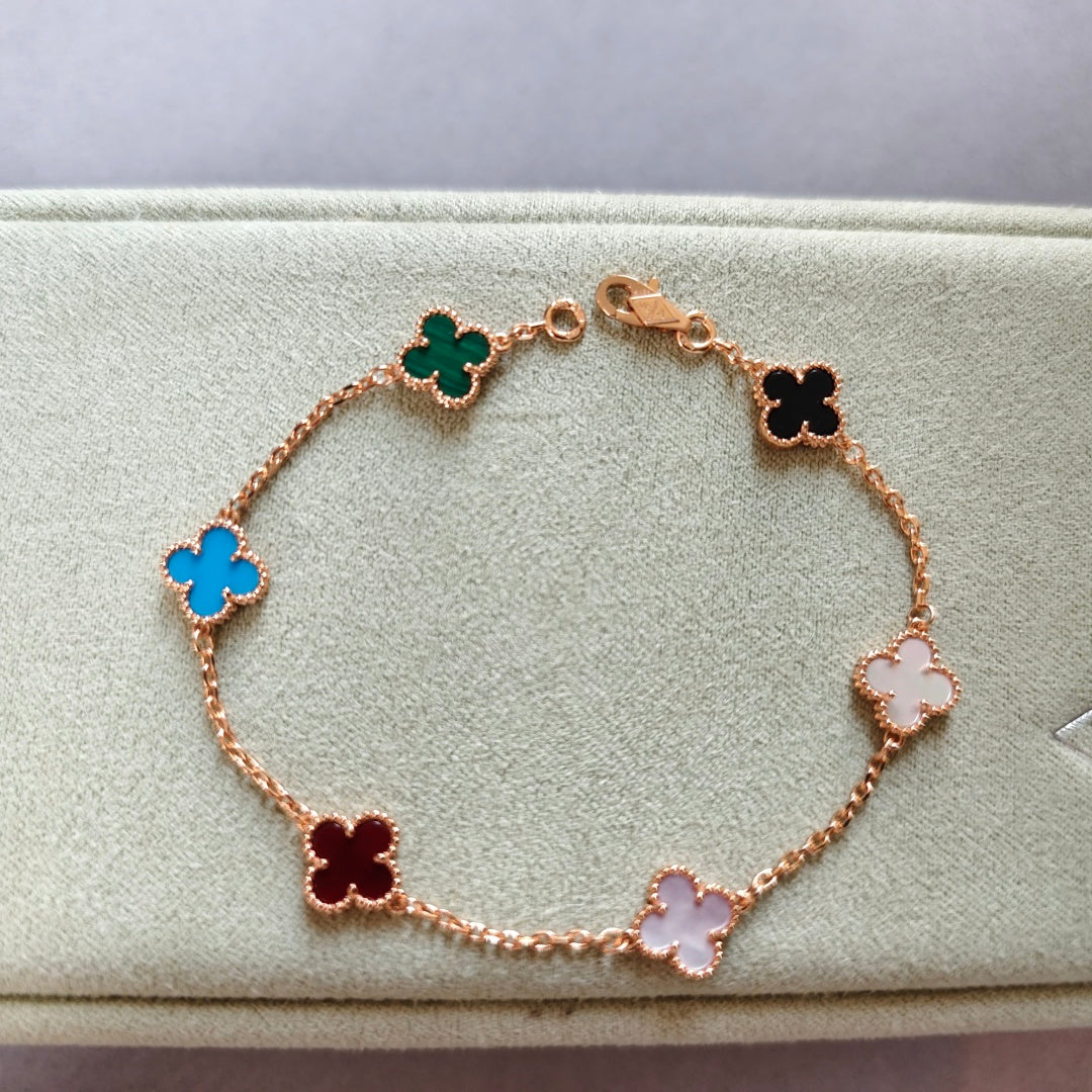 multicolor clover Bracelet for women - alternate angle view 4