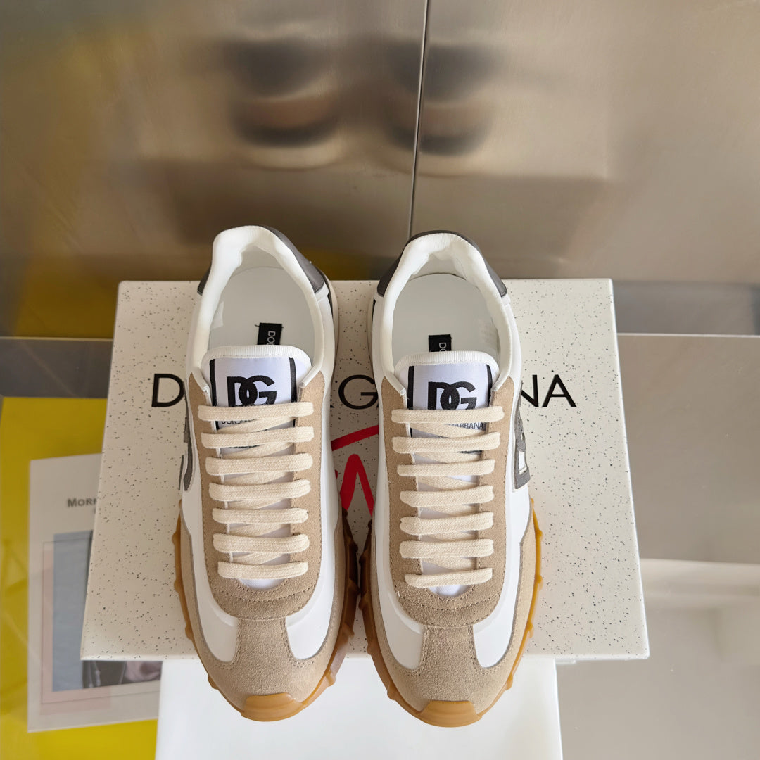 Dolce & Gabbana DG Cushion Mixed-Material Casual Sneakers