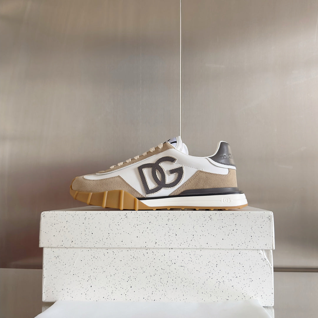 Dolce & Gabbana DG Cushion Mixed-Material Casual Sneakers