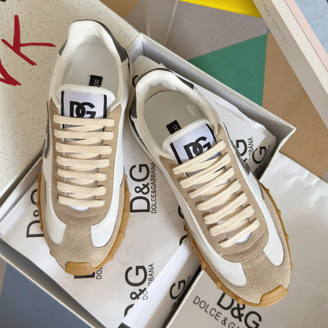Dolce & Gabbana DG Cushion Mixed-Material Casual Sneakers