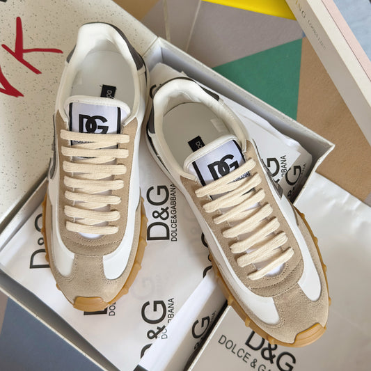Dolce & Gabbana DG Cushion Mixed-Material Casual Sneakers