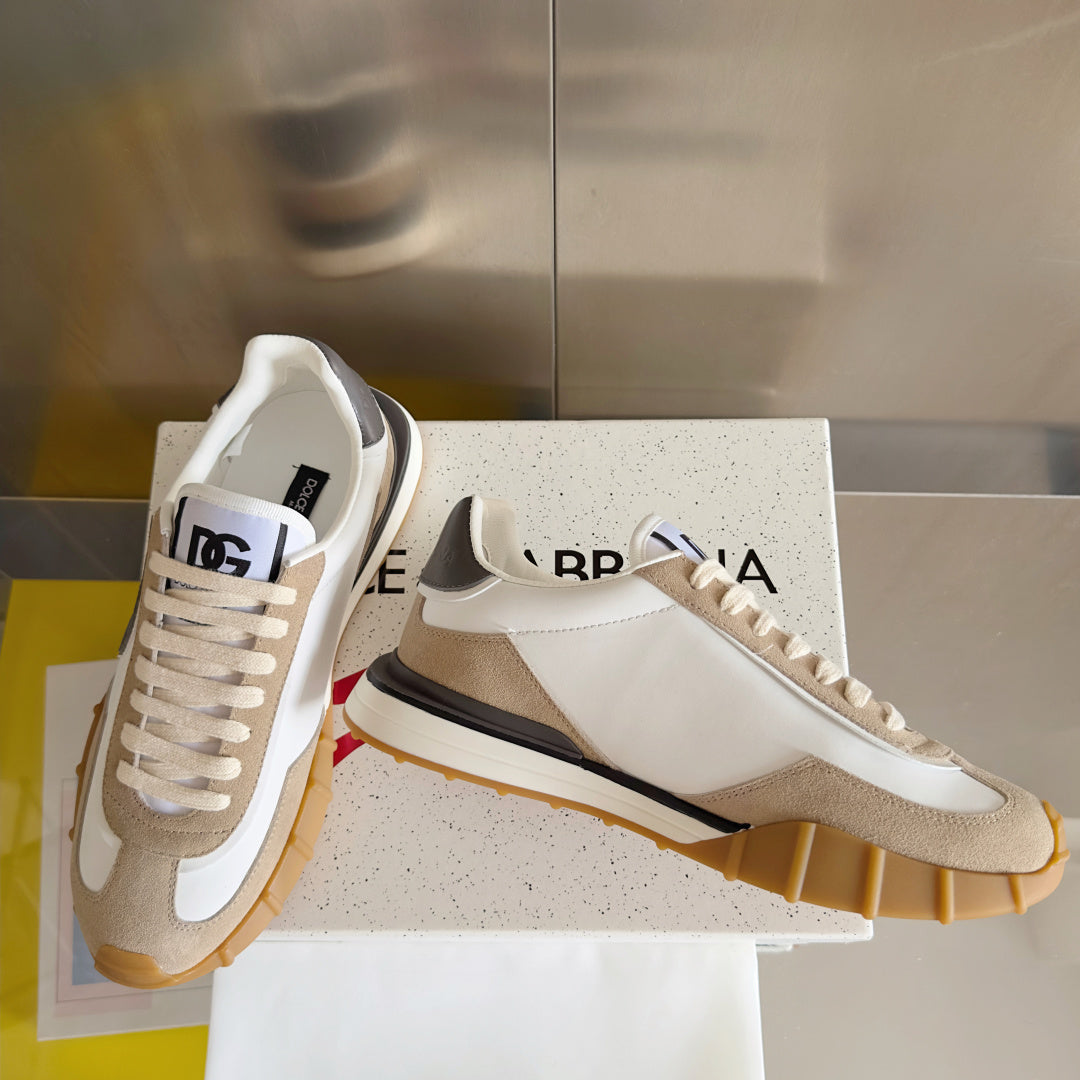 Dolce & Gabbana DG Cushion Mixed-Material Casual Sneakers