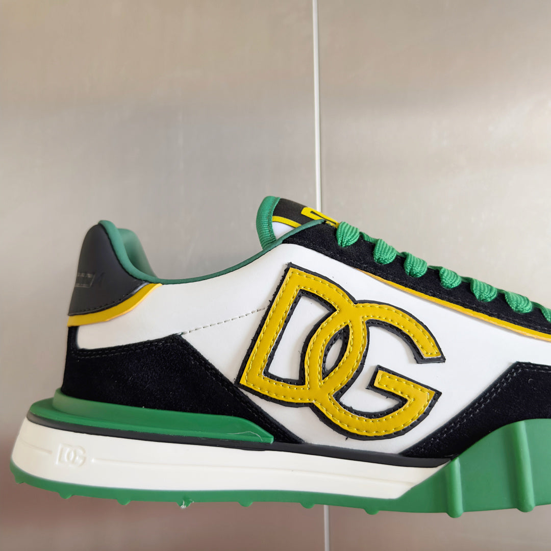Dolce & Gabbana DG Cushion Mixed-Material Casual Sneakers
