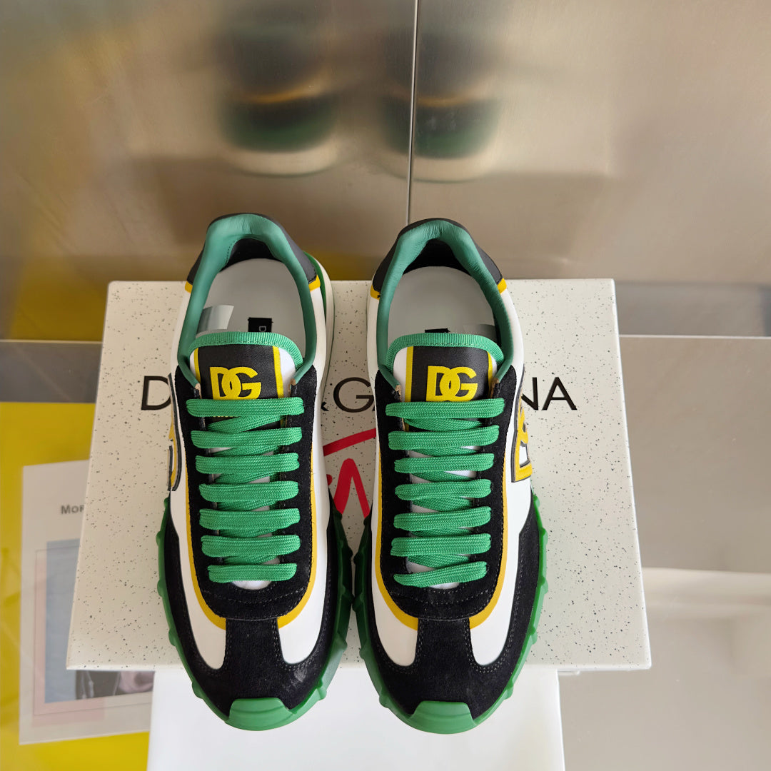 Dolce & Gabbana DG Cushion Mixed-Material Casual Sneakers