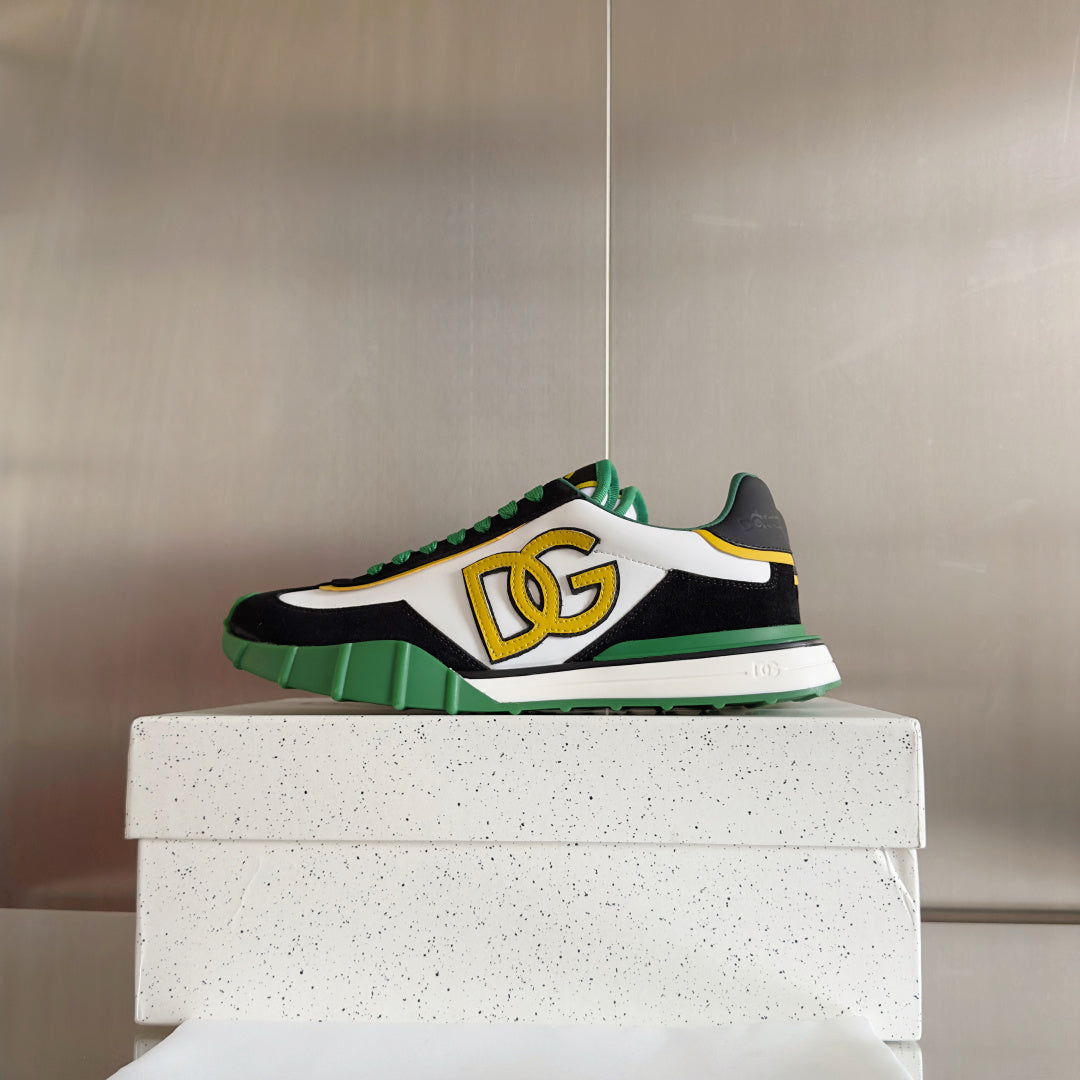 Dolce & Gabbana DG Cushion Mixed-Material Casual Sneakers