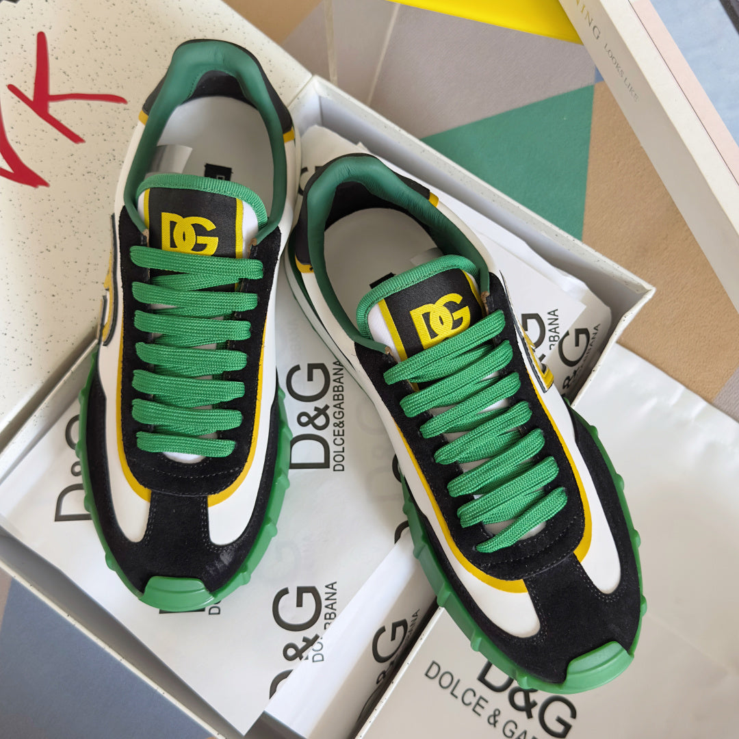 Dolce & Gabbana DG Cushion Mixed-Material Casual Sneakers
