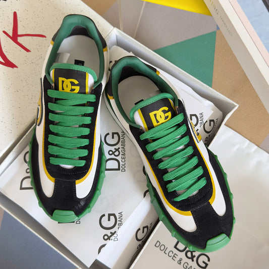 Dolce & Gabbana DG Cushion Mixed-Material Casual Sneakers