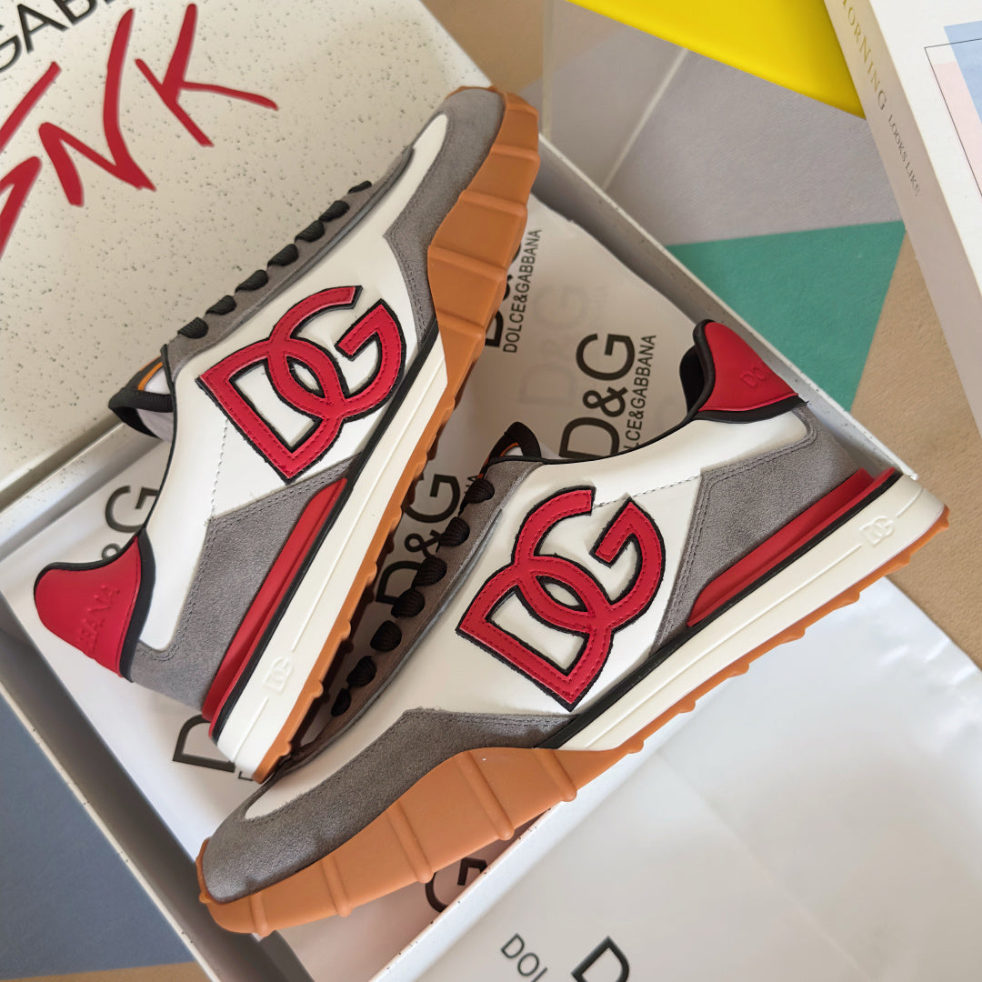 Dolce & Gabbana DG Cushion Mixed-Material Casual Sneakers