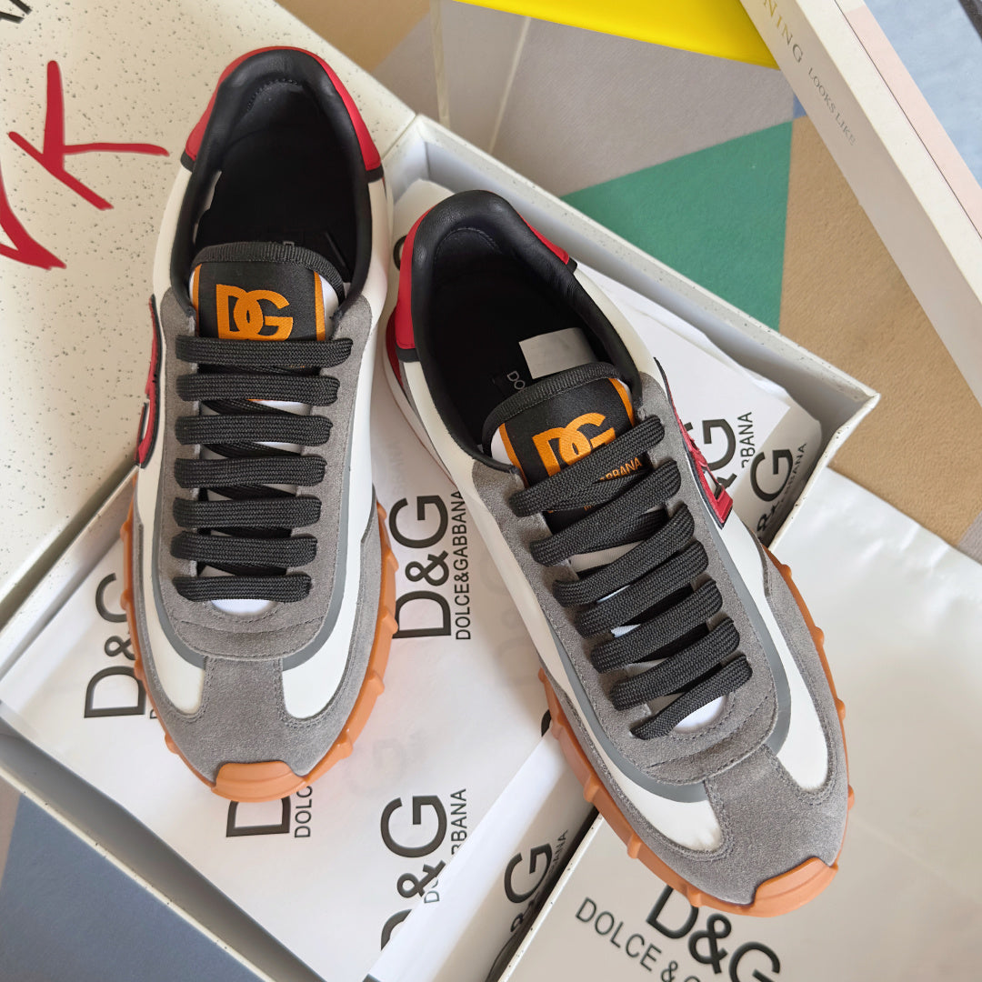Dolce & Gabbana DG Cushion Mixed-Material Casual Sneakers