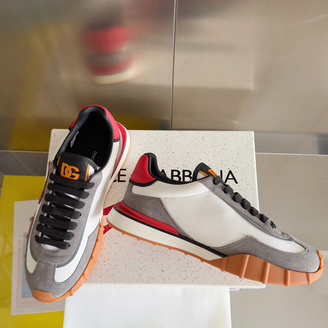 Dolce & Gabbana DG Cushion Mixed-Material Casual Sneakers