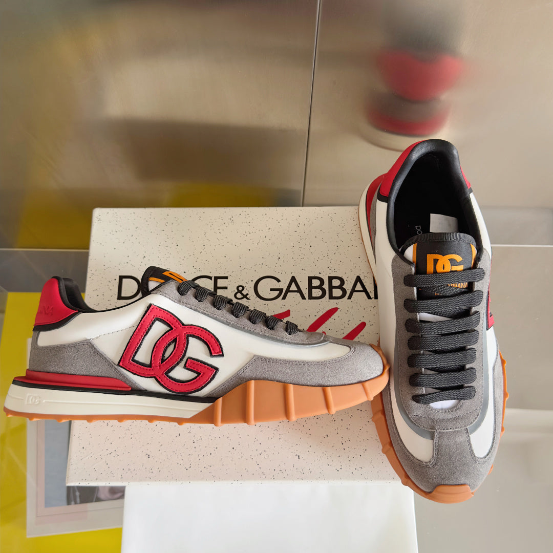 Dolce & Gabbana DG Cushion Mixed-Material Casual Sneakers