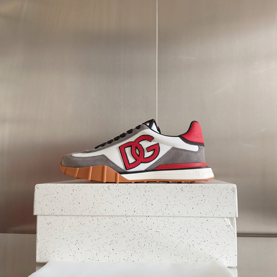 Dolce & Gabbana DG Cushion Mixed-Material Casual Sneakers