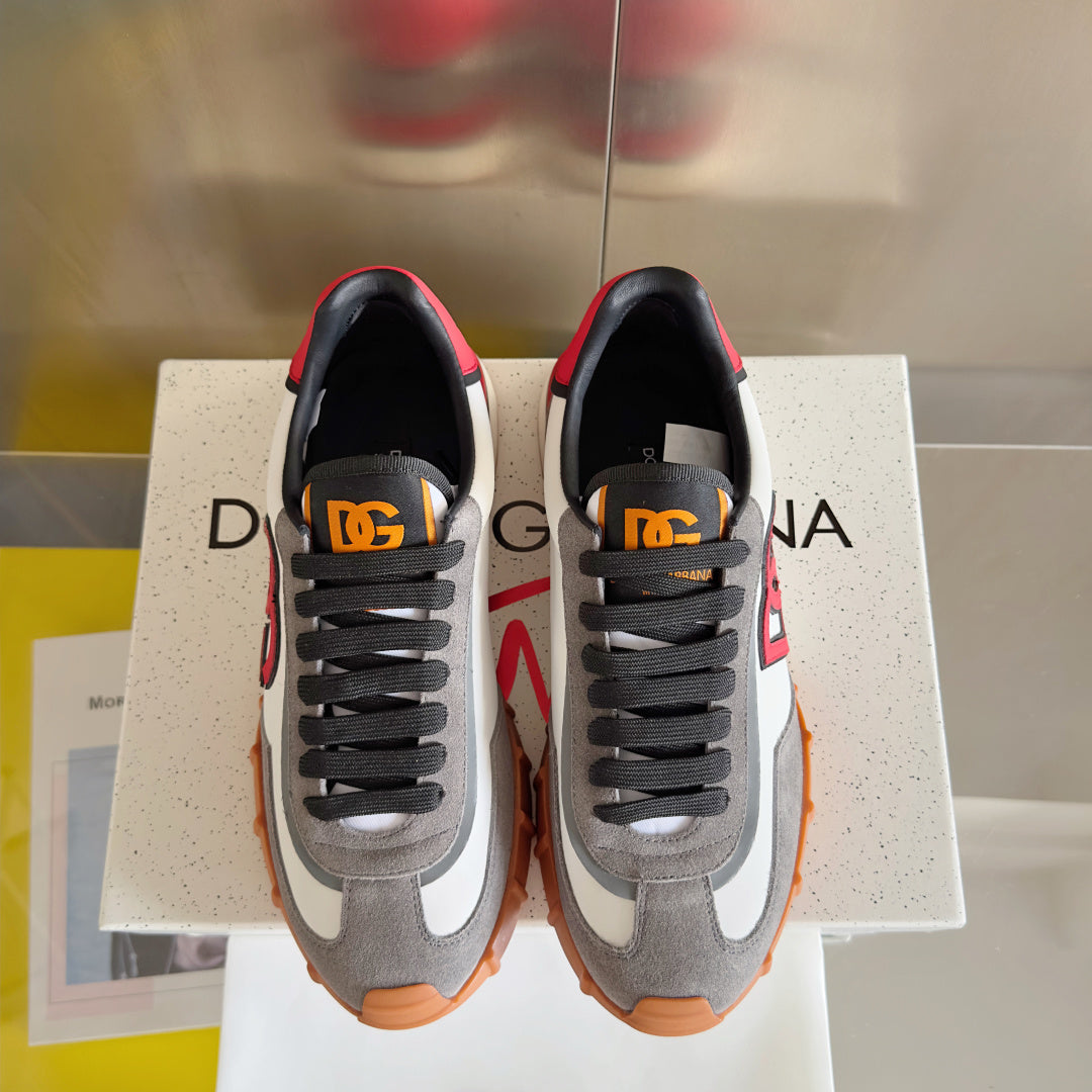 Dolce & Gabbana DG Cushion Mixed-Material Casual Sneakers