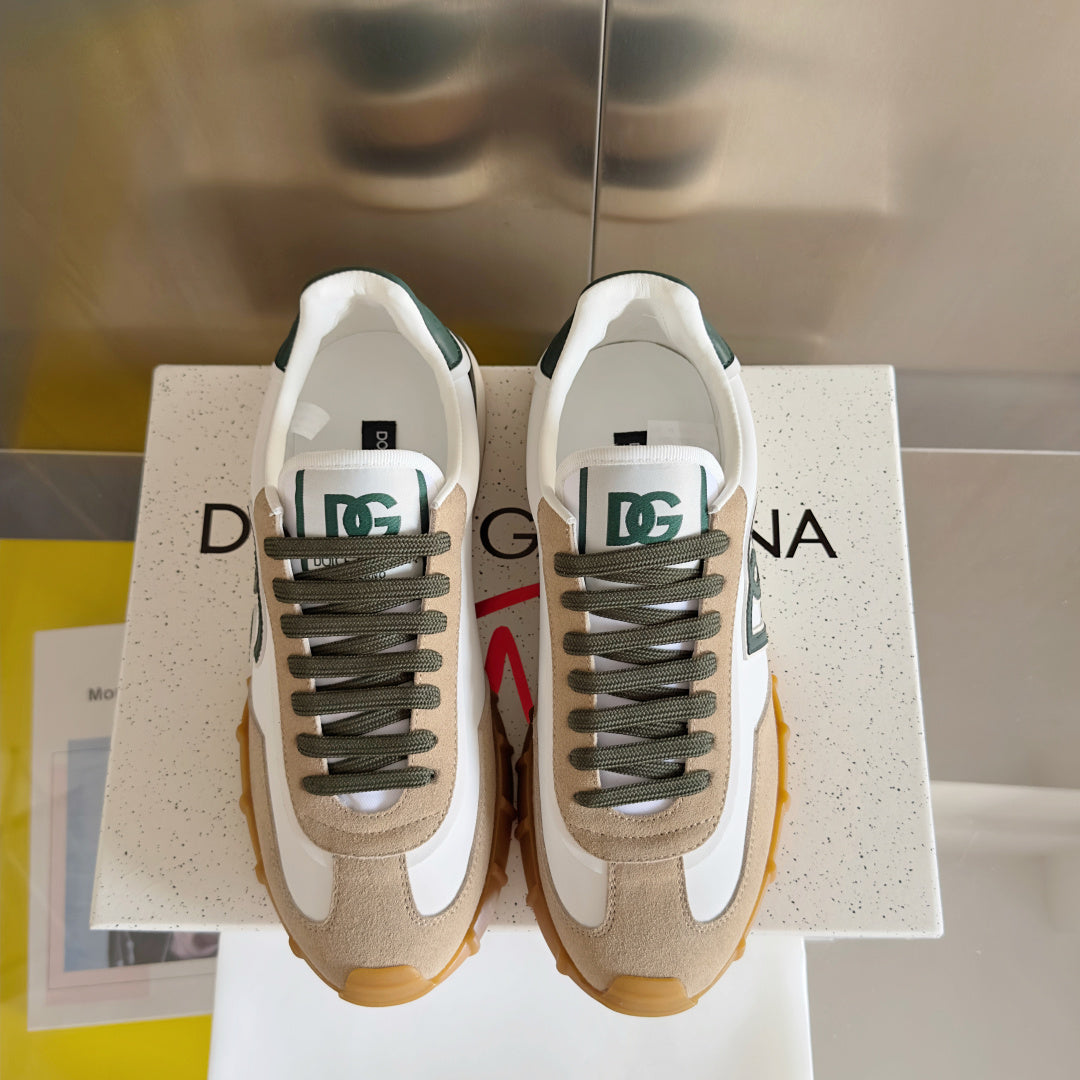 Dolce & Gabbana DG Cushion Mixed-Material Casual Sneakers