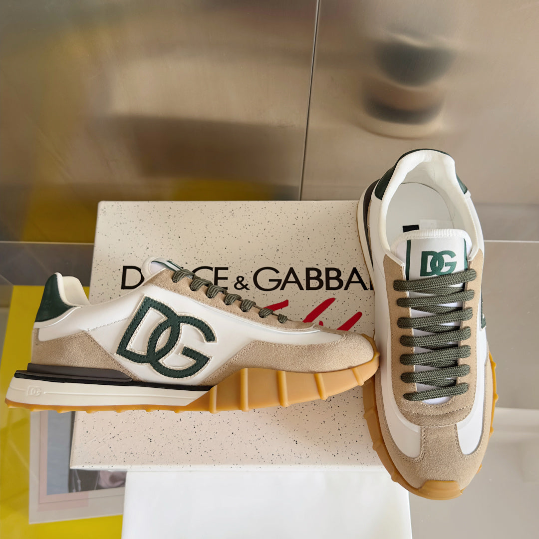 Dolce & Gabbana DG Cushion Mixed-Material Casual Sneakers