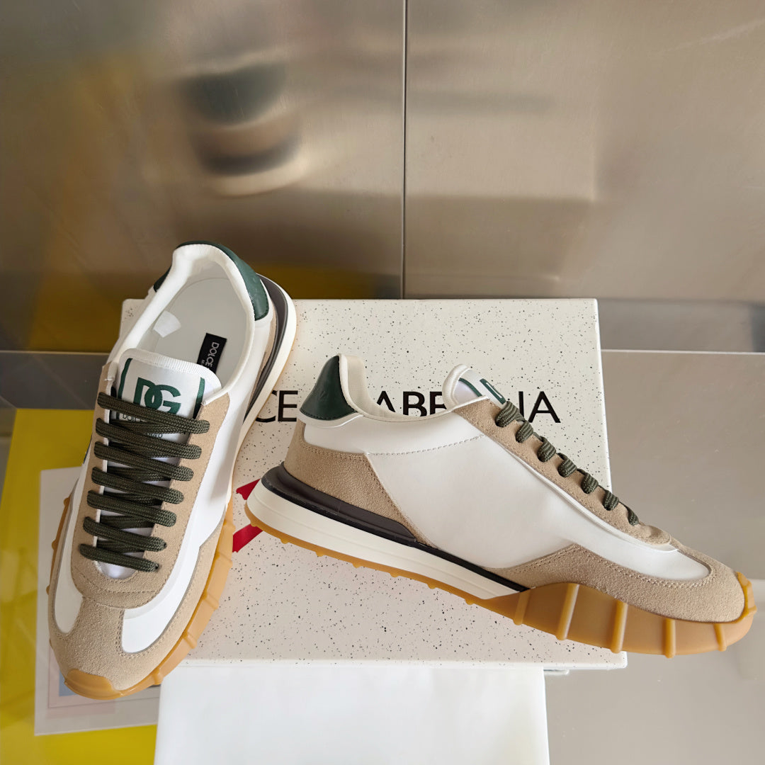 Dolce & Gabbana DG Cushion Mixed-Material Casual Sneakers