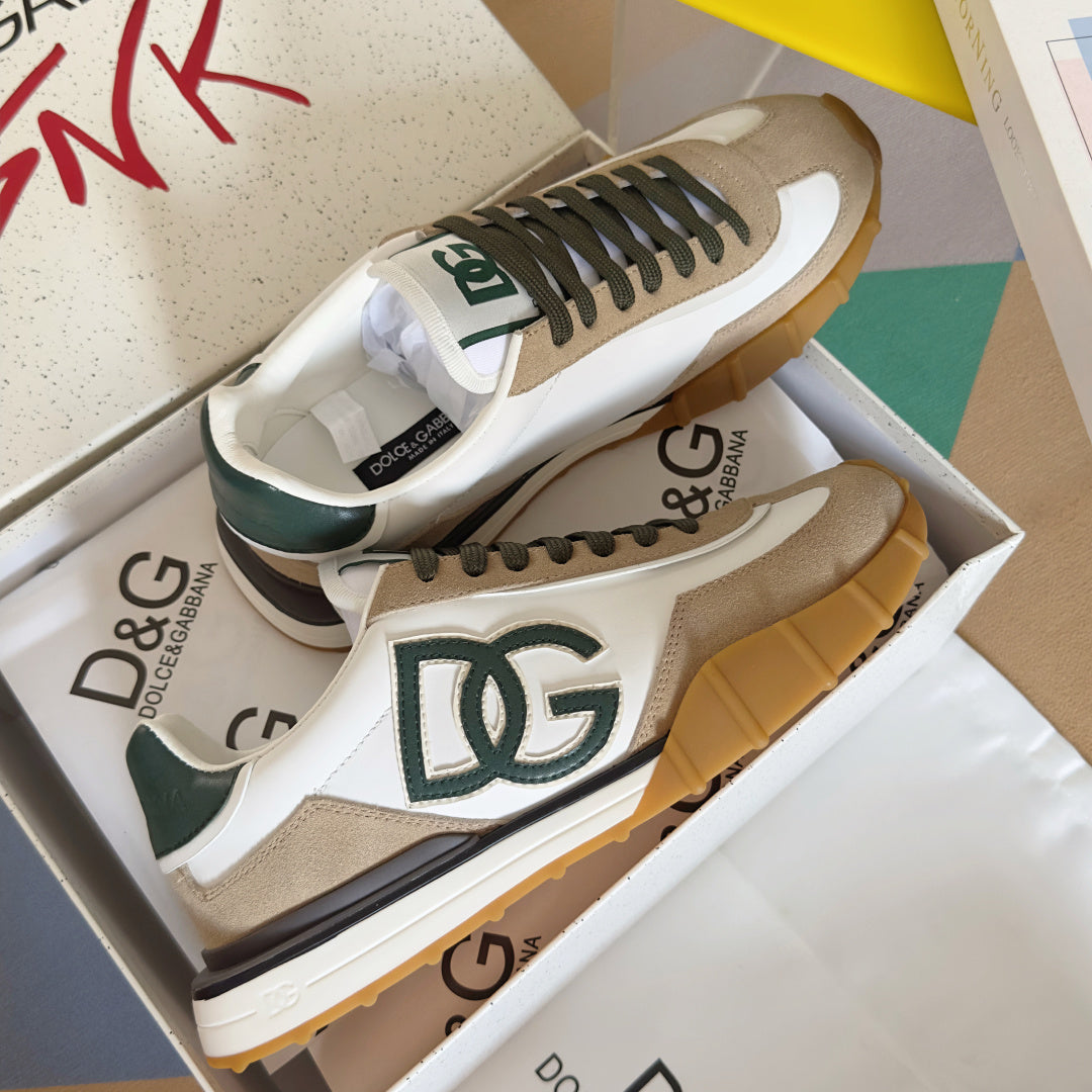Dolce & Gabbana DG Cushion Mixed-Material Casual Sneakers