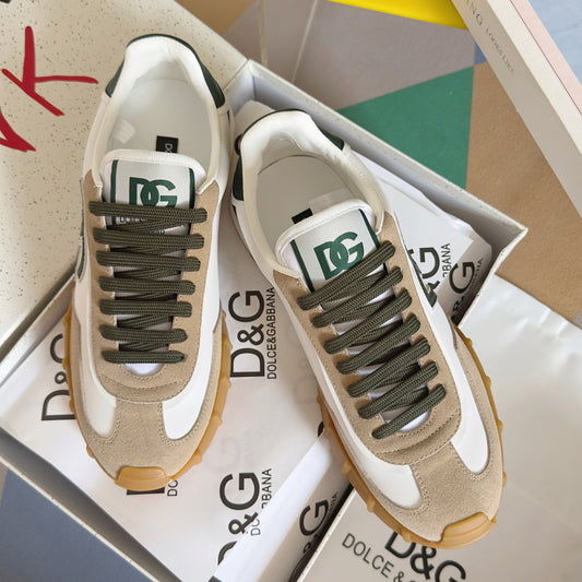 Dolce & Gabbana DG Cushion Mixed-Material Casual Sneakers