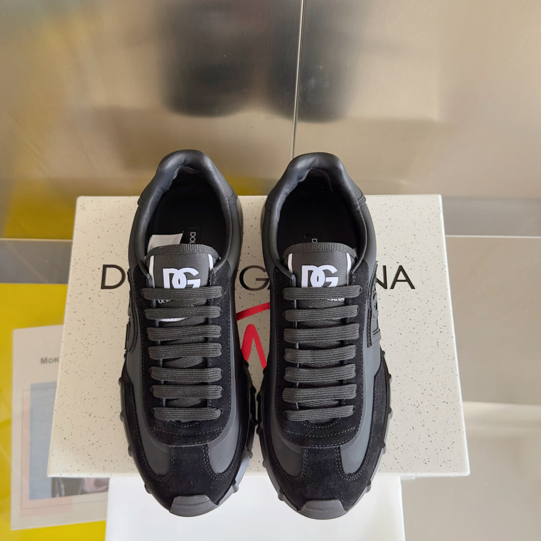 Dolce & Gabbana DG Cushion Mixed-Material Casual Sneakers