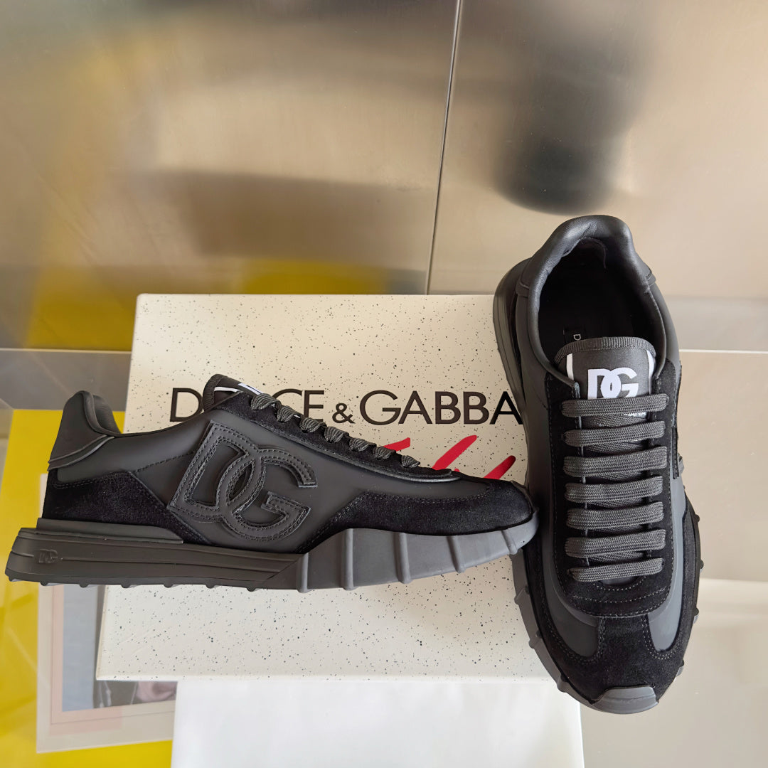 Dolce & Gabbana DG Cushion Mixed-Material Casual Sneakers