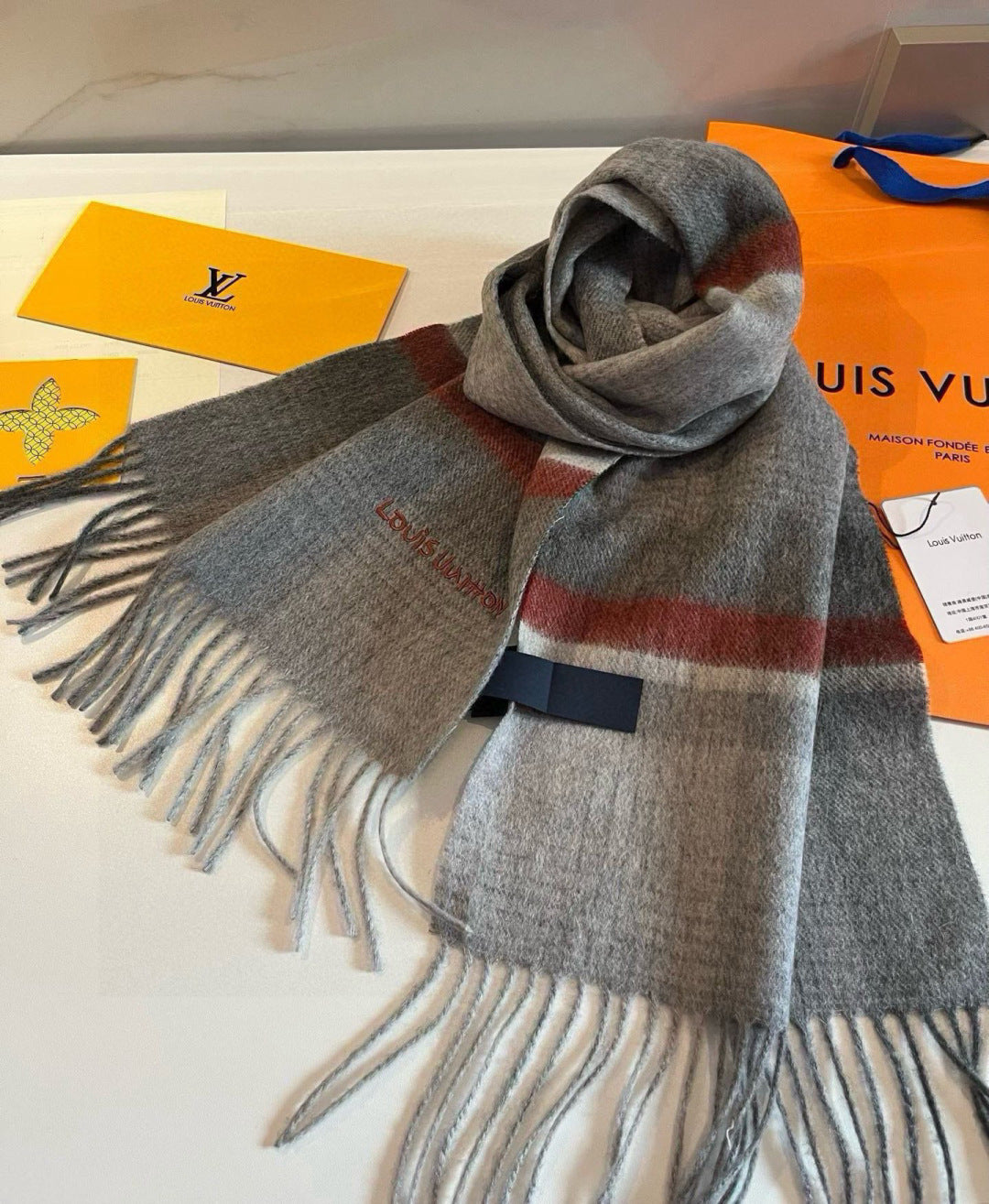 velvet Scarf for men - alternate angle view 6
