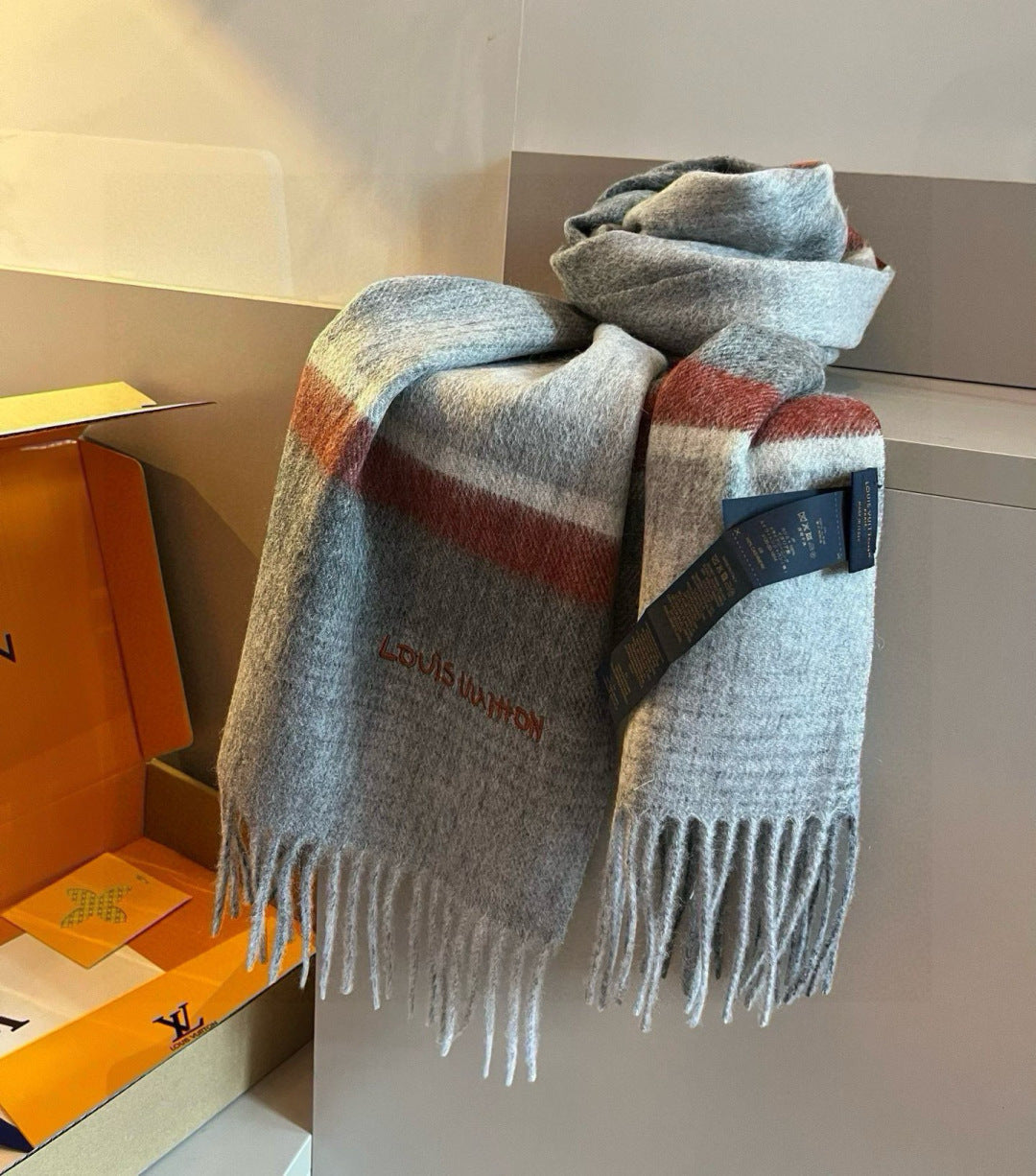velvet Scarf for men - alternate angle view 3