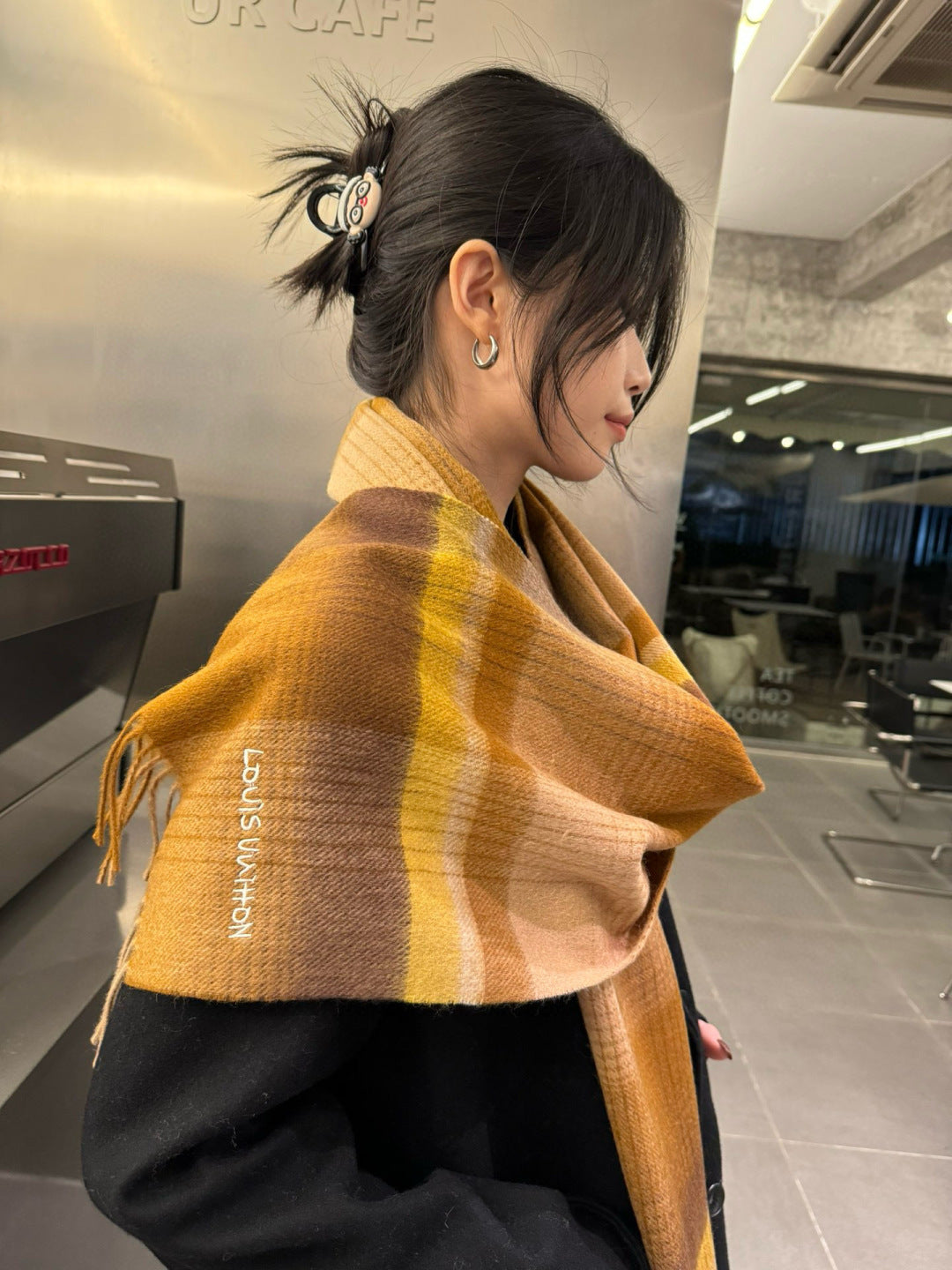 velvet Scarf for men - alternate angle view 2