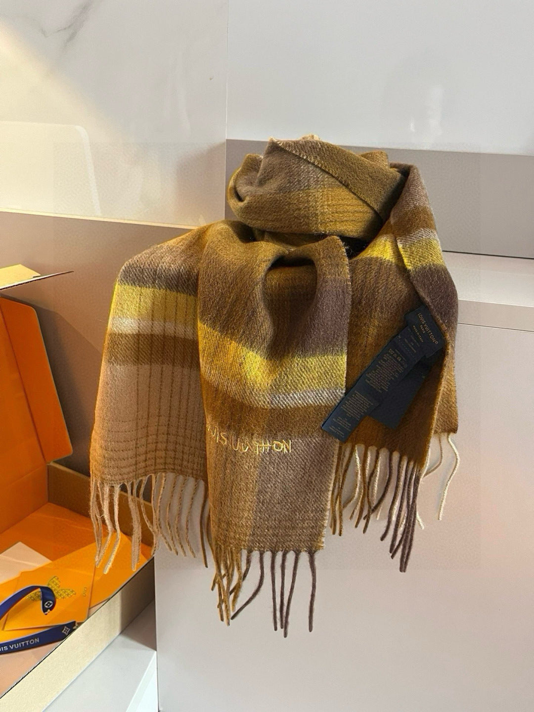 velvet Scarf for men - alternate angle view 3