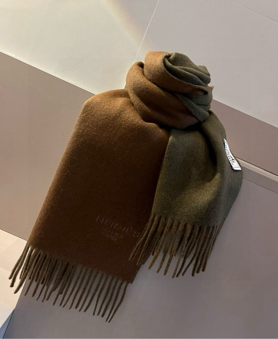multicolor velvet Scarf for men - alternate angle view 3
