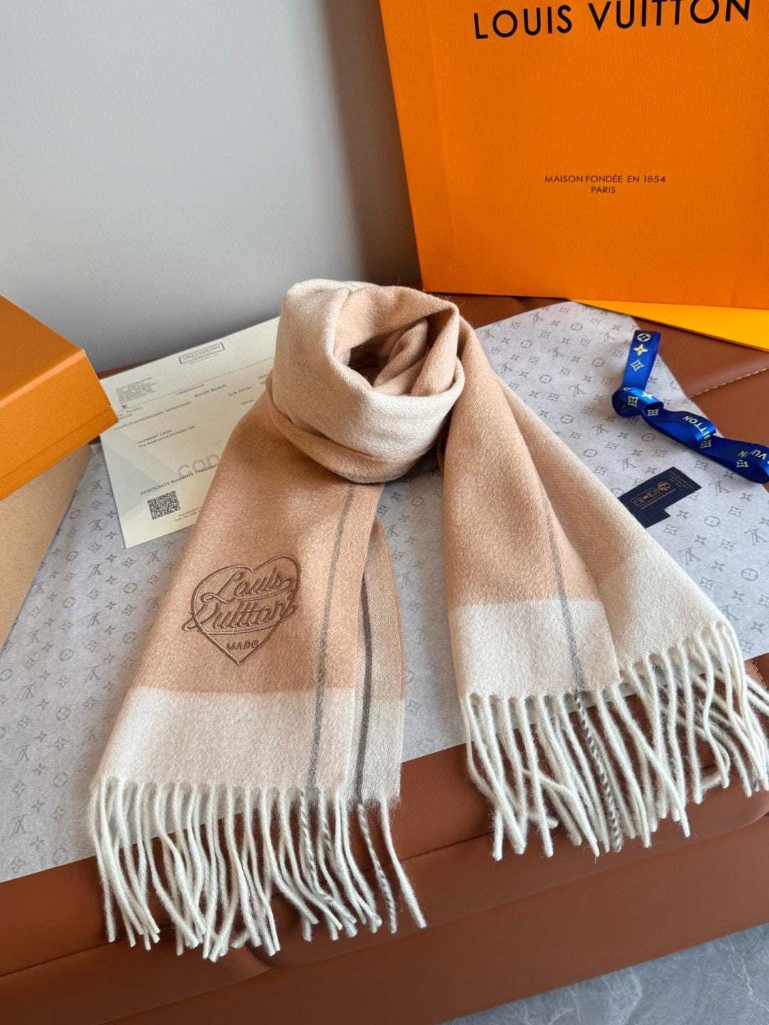 velvet elegant Scarf for women - alternate angle view 3