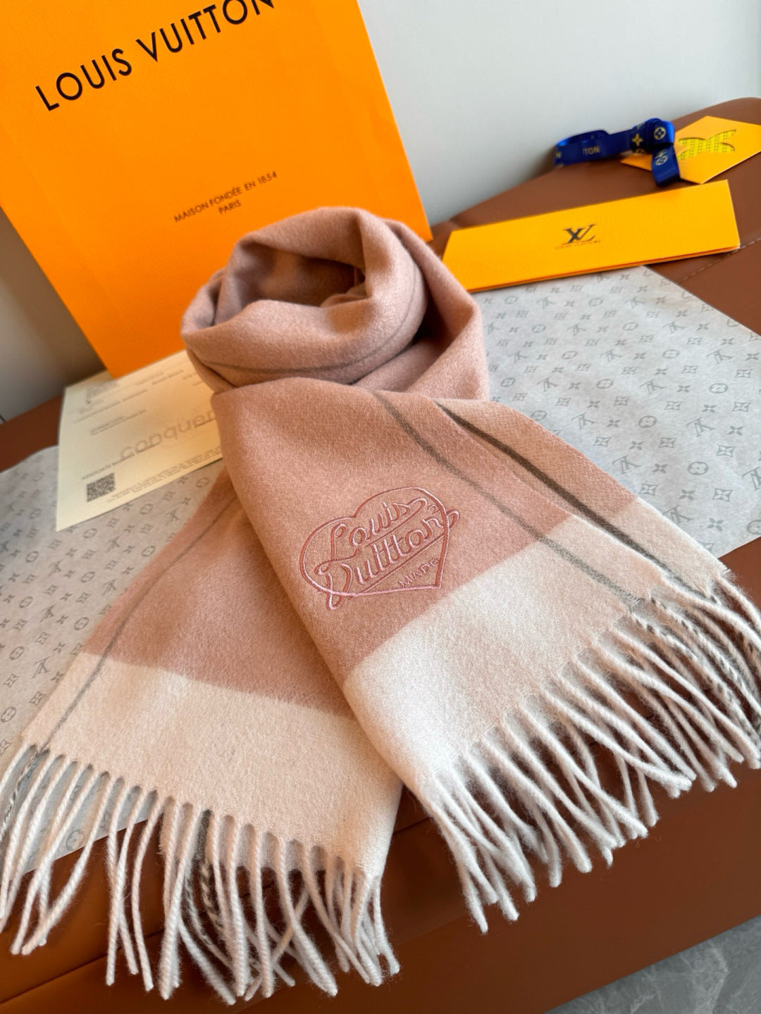 velvet elegant Scarf for women - alternate angle view 4