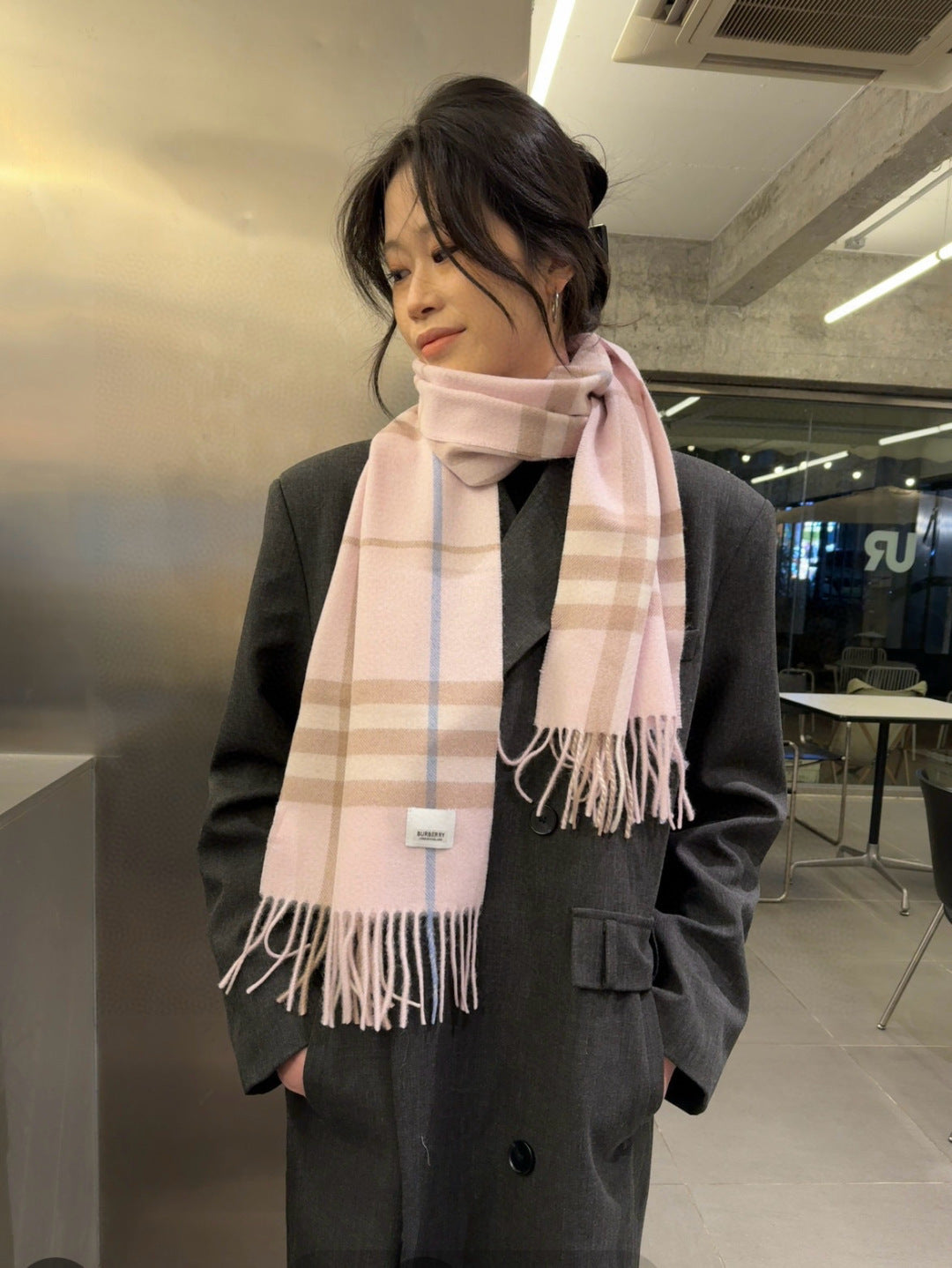 multicolor velvet luxury Scarf for women - product detail view
